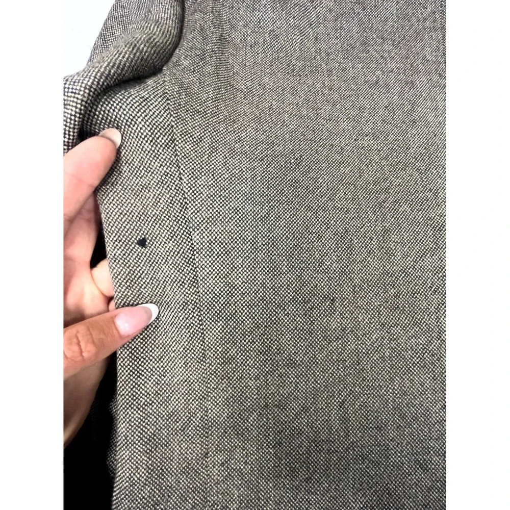 Stafford Sport Coat Men Gray Merino Wool Classic Fit Notch Lapel Formal Business